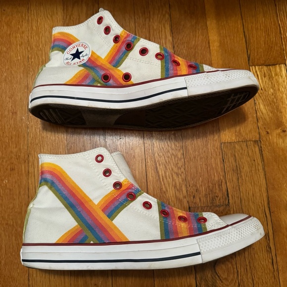 Converse Chuck Taylor Rainbow High Tops - Picture 2 of 6